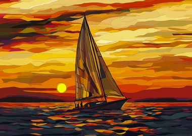 Sailing at Sunset