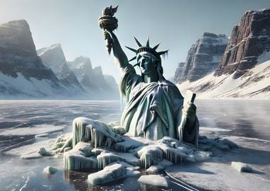 Frozen Statue of Liberty