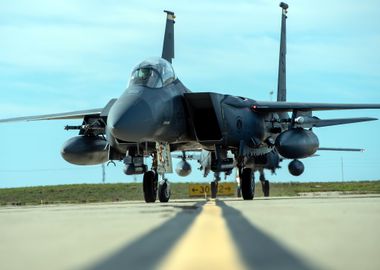 F-15E Strike Eagle on Runway