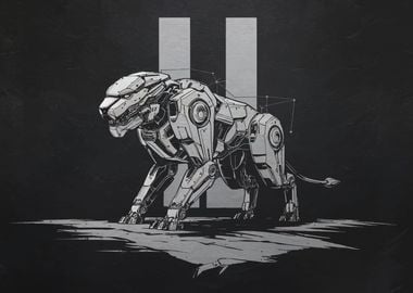 Mechanical Tiger Illustration