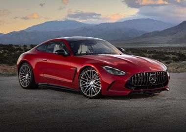 Red Mercedes-AMG GT Coupe