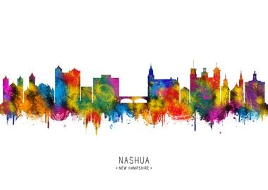 Nashua Skyline Watercolor