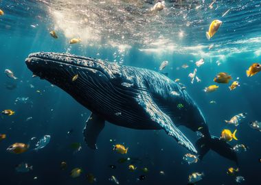 Humpback Whale Underwater