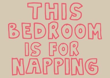 Bedroom Napping Sign