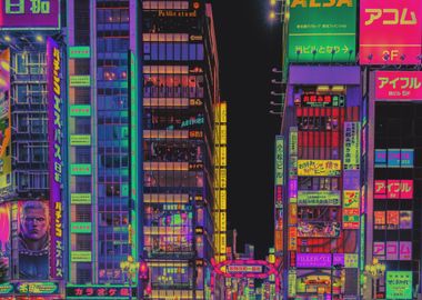 Tokyo's Neon Explosion