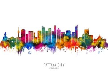 Pattaya City Skyline Thailand