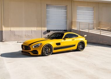 Yellow Mercedes-AMG GT