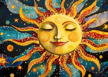 Smiling Sun Mosaic