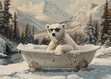 Polar Bear in a Tub