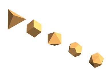 Platonic solids (sand version)