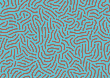 Turing patterns (copper coin, aged copper)