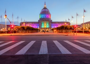 San Francisco City Hall Illuminated