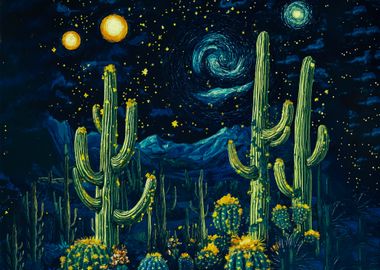 Starry Night Cactus