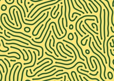 Turing patterns (mellow yellow, verdant green)