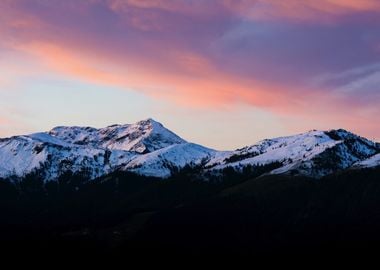 Pastel Mountain Sky