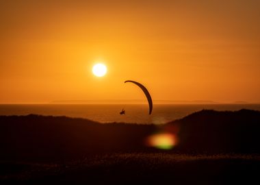 Paraglider Sunset