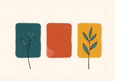 Minimalist Plant Art