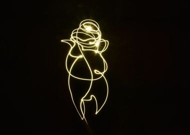 Light Painting Woman