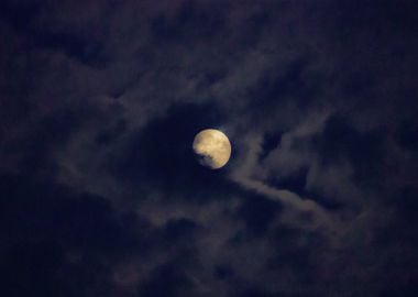 Moon in the Night Sky