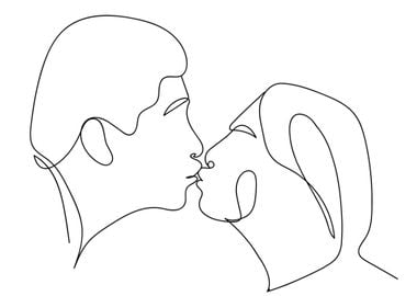 One Line Kiss