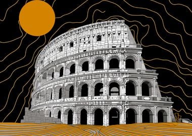 Colosseum with Sun