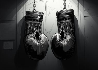 Boxing Gloves Hanging