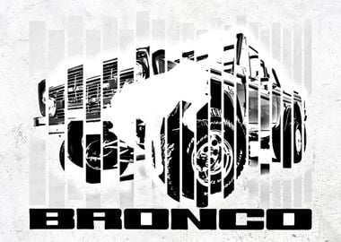 Bronco b&w