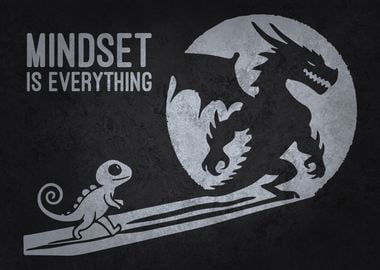 Mindset Is Everything - Dragon Motivational