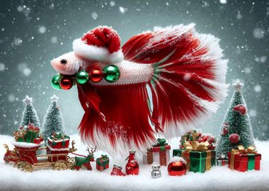 Christmas Betta Fish