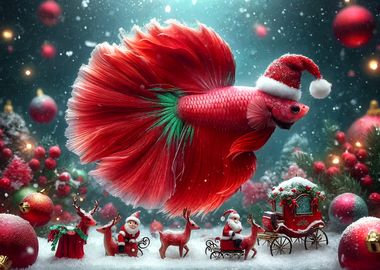 Christmas Betta Fish