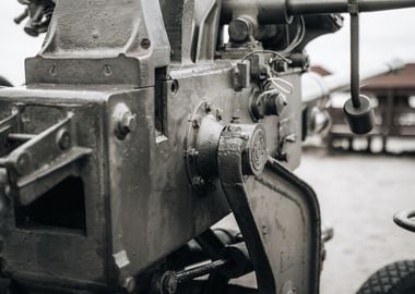 Close-up of Artillery Cannon