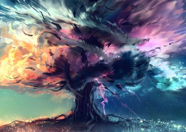 Mystical Tree Painting