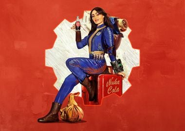 Lucy with Nuka Cola