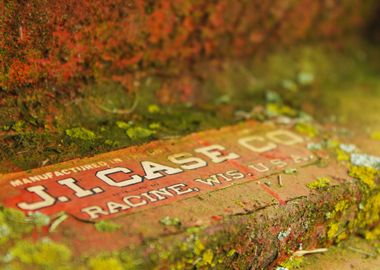 J.I. Case Co. Rusted Vintage Yard Art