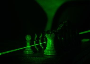 Chess Pieces with Laser