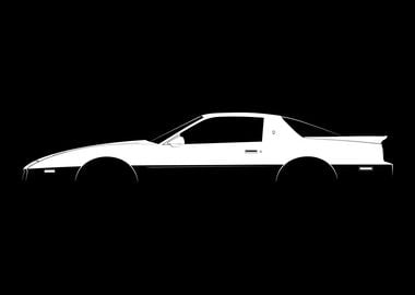 Firebird Trans-Am Turbo (1989) Silhouette