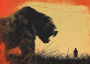 Bear Encounter Animal art