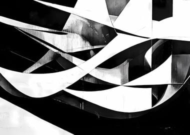 Abstract Black and White Design