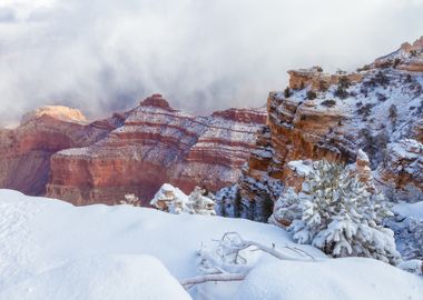 Snowy Grand Canyon