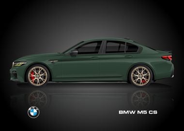 BMW M5 CS Green