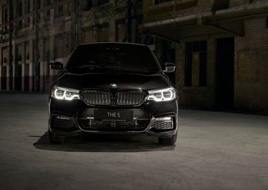 Black BMW 5 Series