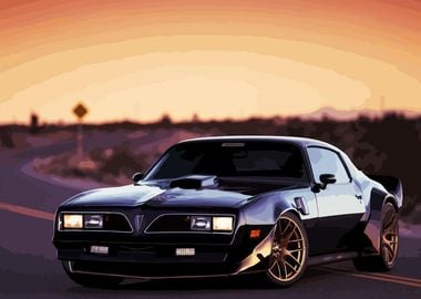 Black Pontiac Trans Am