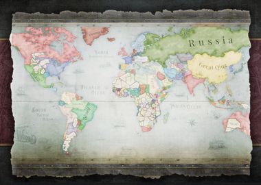 World Map - Victorian