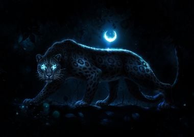 Panther in Moonlight