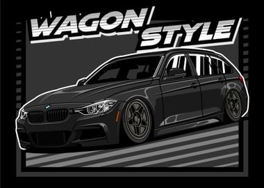 Wagon Style BMW F31 Black