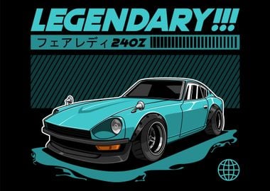 Nissan Datsun 240Z Fairlady Cyan