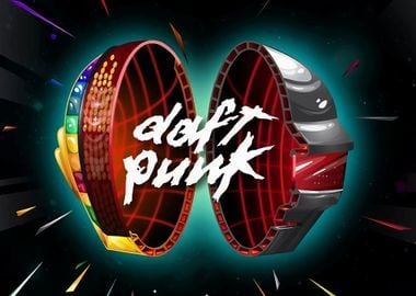 Daft Punk Helmet Artwork