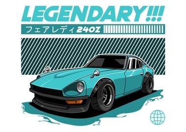 Nissan Datsun 240Z Fairlady Z Cyan