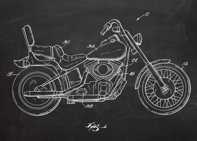 Motorcycle Patent Drawing No1-preview-2