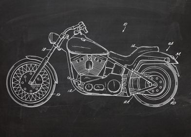 Motorcycle Patent Drawing No1-preview-1